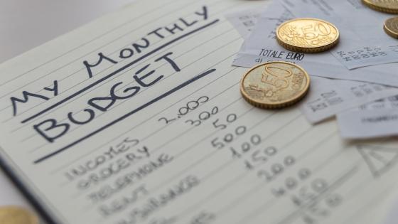 Monthly budget