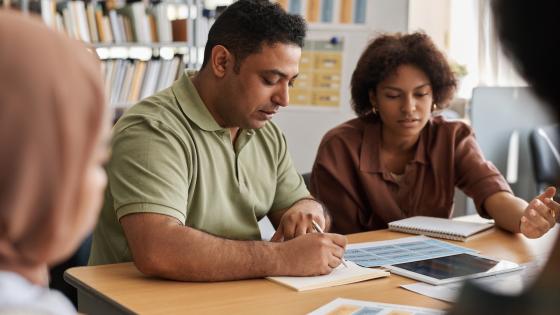 Adult language class