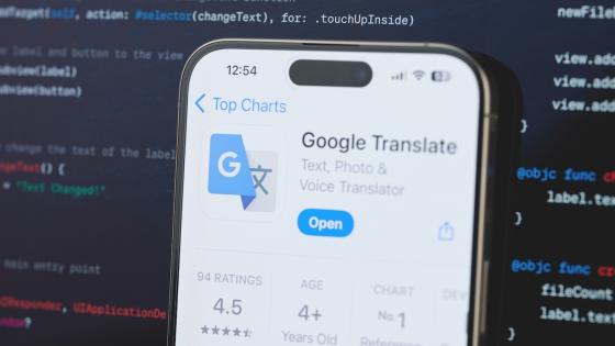 Google Translate app on phone