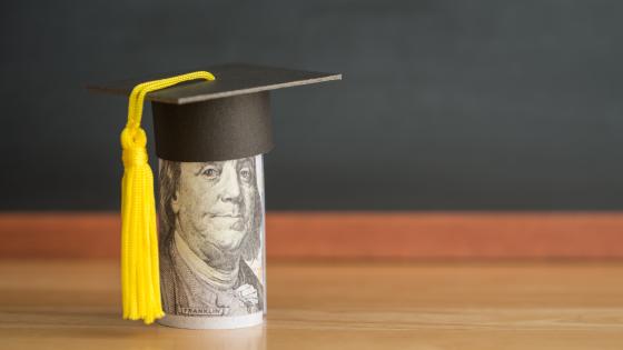 Graduation cap on US bill