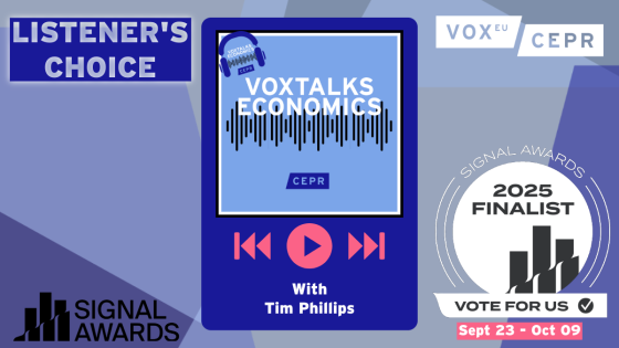 VoxTalks Economics Named Finalist in the 4th Annual Listeners’ Choice Awards